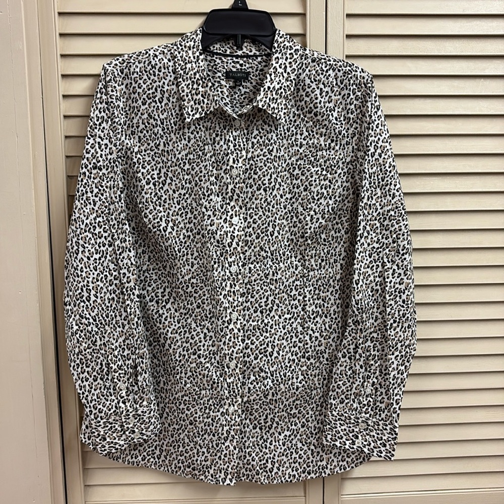 Talbots Animal Print Shirt